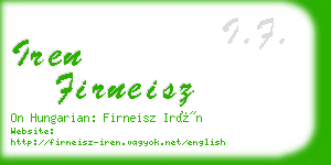 iren firneisz business card